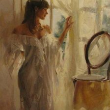 Схема вышивки «в  будуаре»