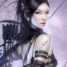 Схема вышивки «Лучница»