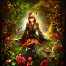 Схема вышивки «Девочка»