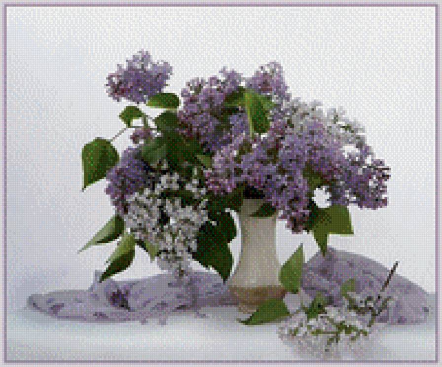 букет сирени - цветы сирень ваза - предпросмотр