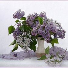 Схема вышивки «букет сирени»