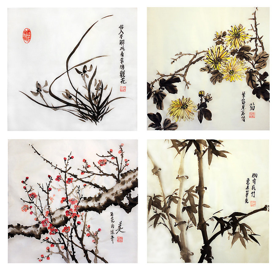 Четыре благородных растения - оригинал