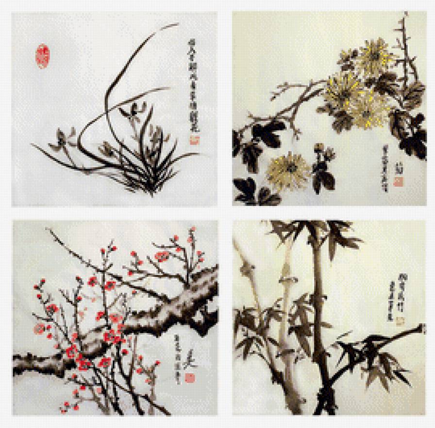 Четыре благородных растения - предпросмотр