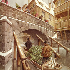 Схема вышивки «Подготовка к Рождеству.»