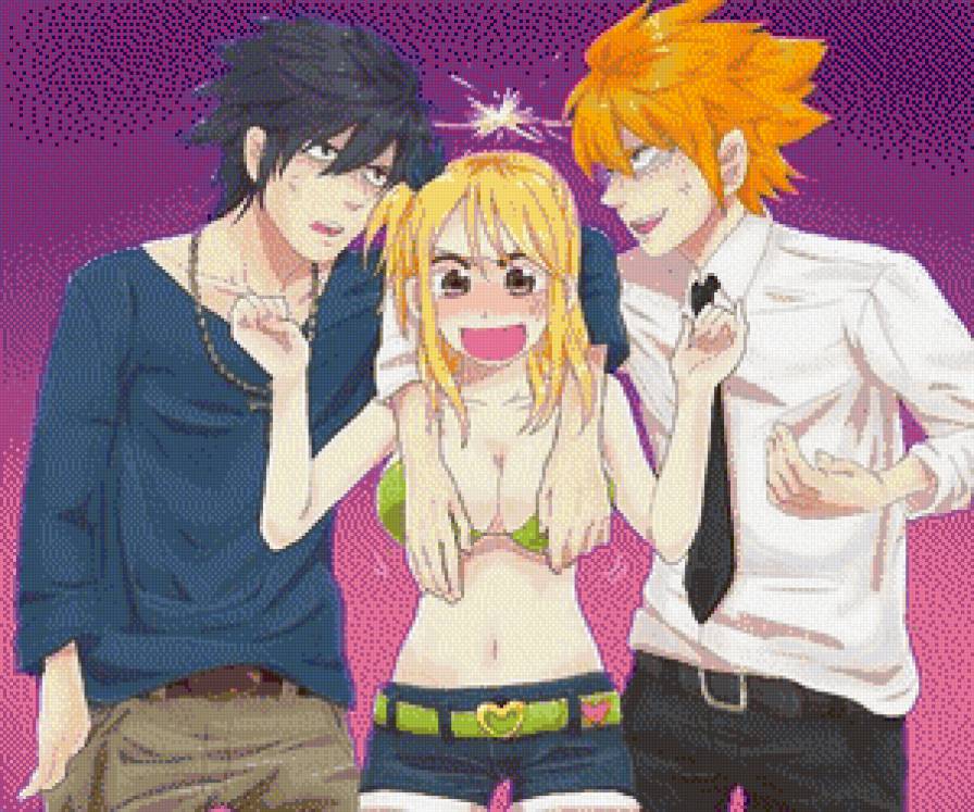 Локи vs Грей - аниме, хвост феи - предпросмотр