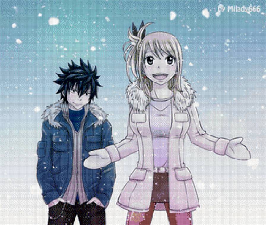 Грей и Люси - аниме, хвост феи - предпросмотр