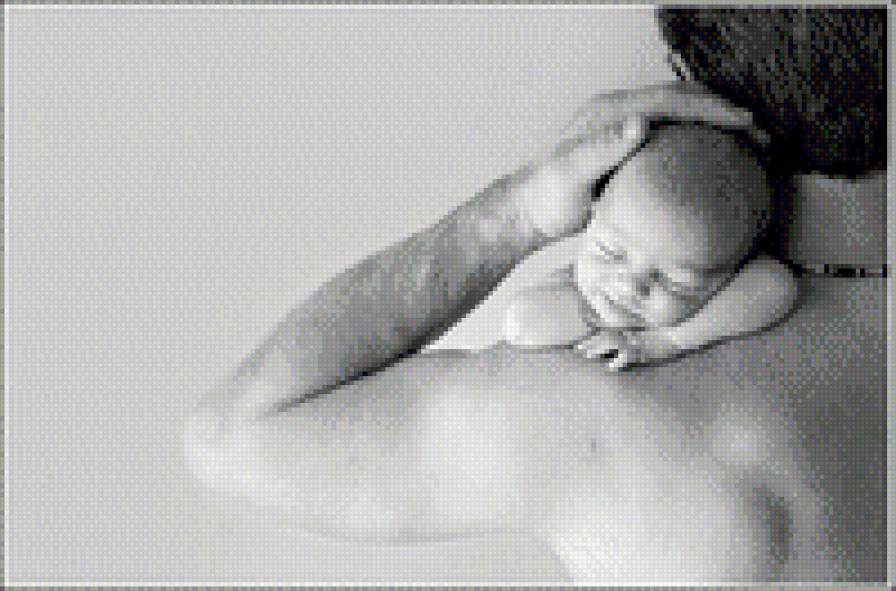 малыш на мужском плече - мужественно - предпросмотр