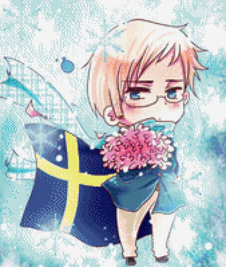 Чиби-Швеция - хеталия, аниме - предпросмотр