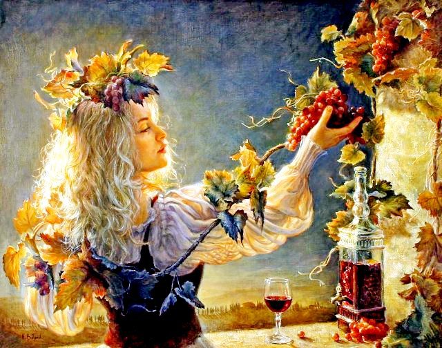 девушка-осень - картина - оригинал