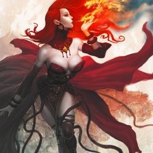 Схема вышивки «огнедышащая»