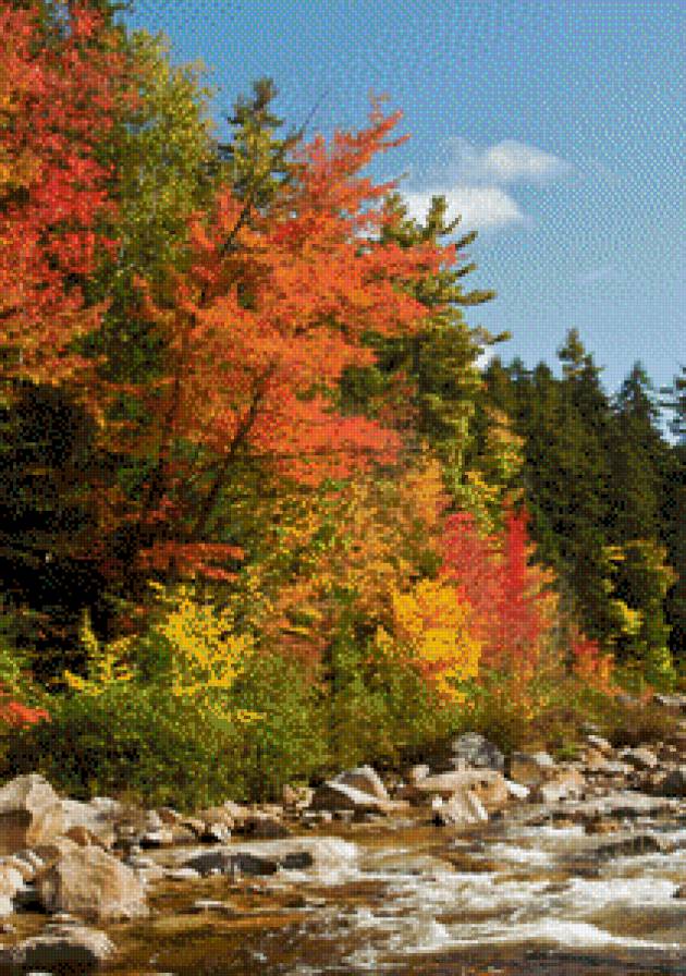 Осенний пейзаж - предпросмотр