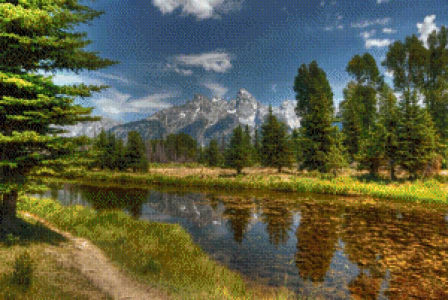 Горный пейзаж - предпросмотр