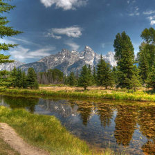 Схема вышивки «Горный пейзаж»