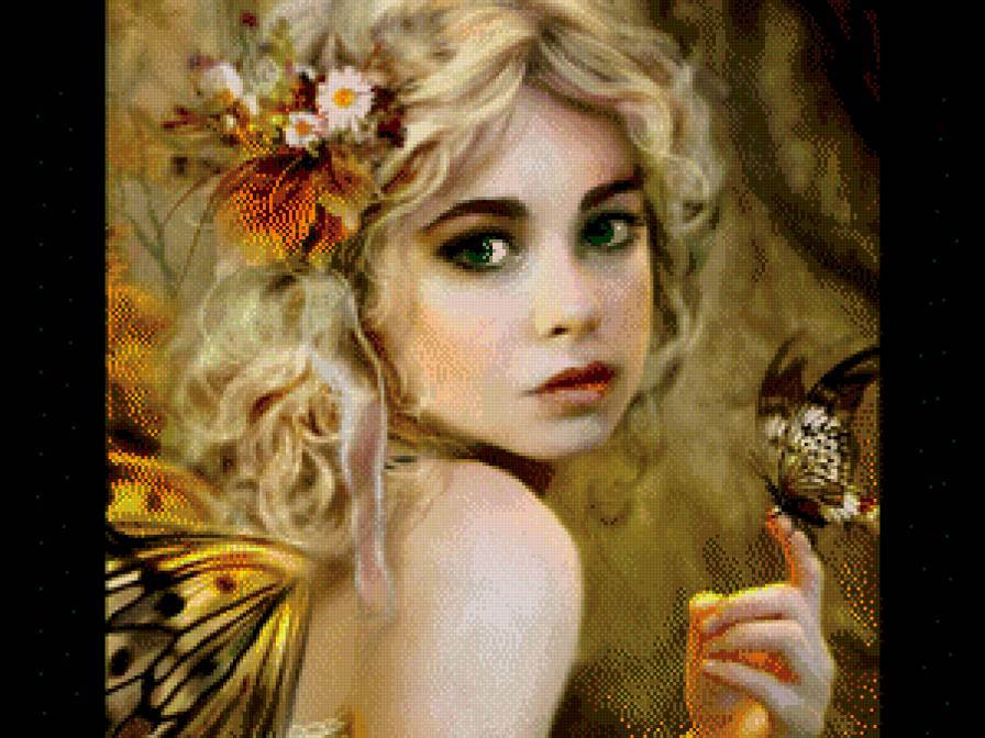 Юная нимфа - девушка фэнтези - предпросмотр