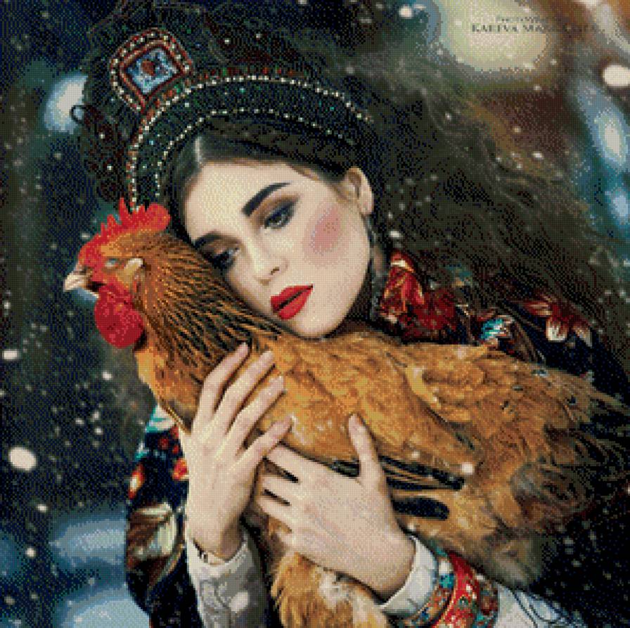 курочка ряба - женщина.курица - предпросмотр