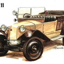 Схема вышивки «Старые авто 2»