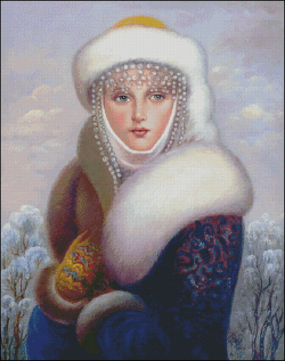 серия ,,женщины" - женщина.зима - оригинал