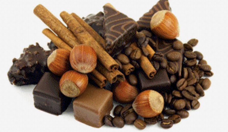 шоколад - орехи, шоколад, корица - предпросмотр