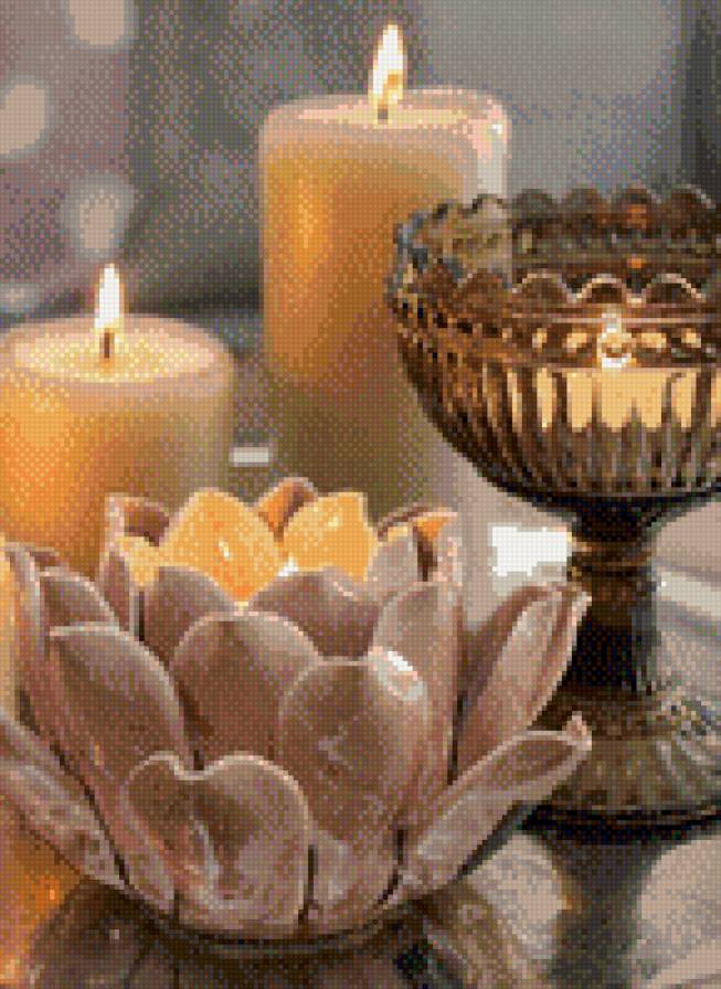 свечи - натюрморт, свеча - предпросмотр