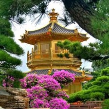 Схема вышивки «китайский домик»