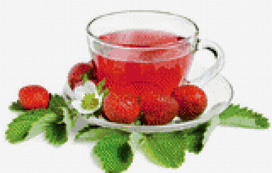 Чай с клубникой - предпросмотр