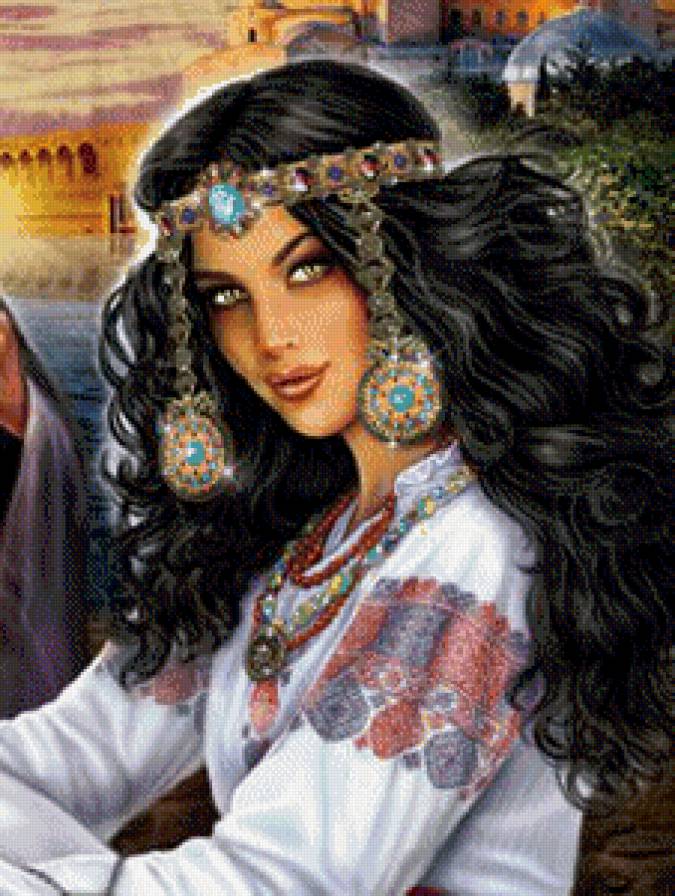 фэнтези - фэнтези, брюнетка, девушка - предпросмотр