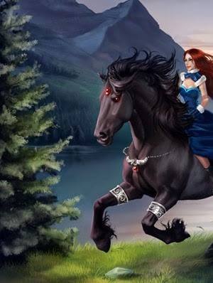 Doncella en su Caballo 1ra parte - dama - оригинал