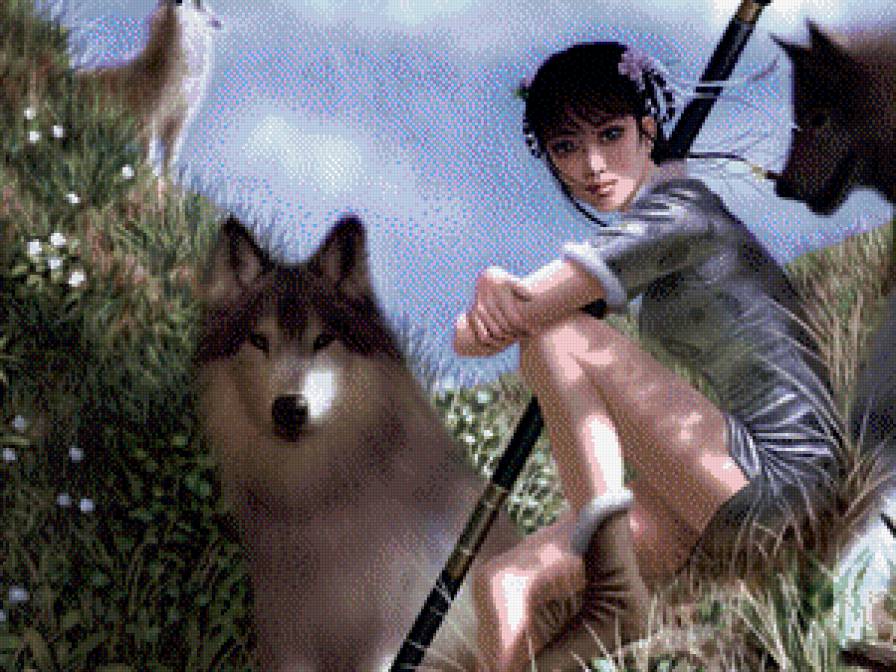 Девочки и волки - волки, девочка, сказка - предпросмотр