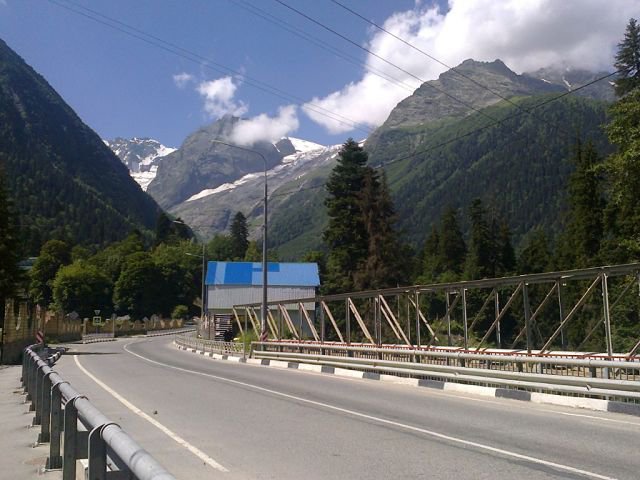 домбай - пейзаж - оригинал