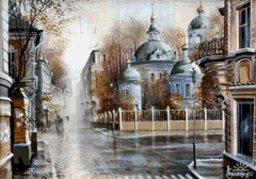 дождливый , осенний день - город, дождь, осень - предпросмотр