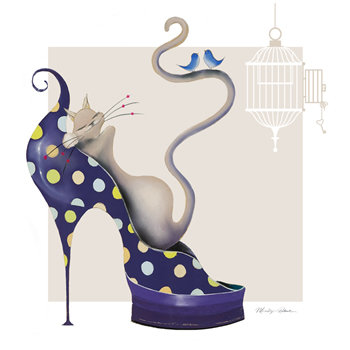 кошки Мерелин Робертсон - кот, кошка, мерелин робертсон, туфля - оригинал