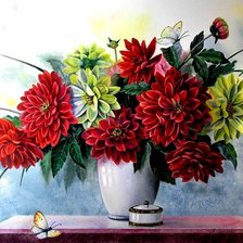 Схема вышивки «цветы»