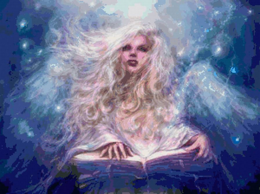 Волшебница - книга, девушка - предпросмотр