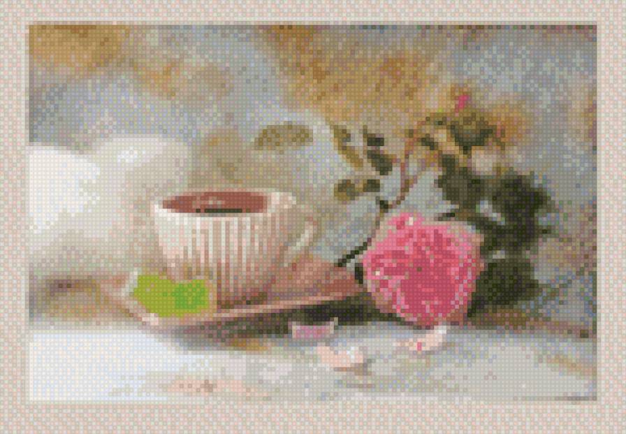 Кофе - кофе завтрак натюрморт на кухню - предпросмотр