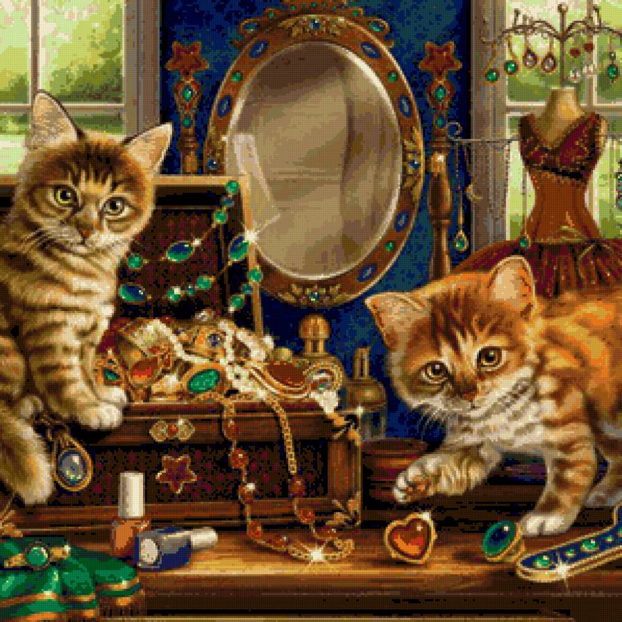коты у мастерицы - предпросмотр