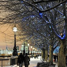 Схема вышивки «Вечерняя прогулка»