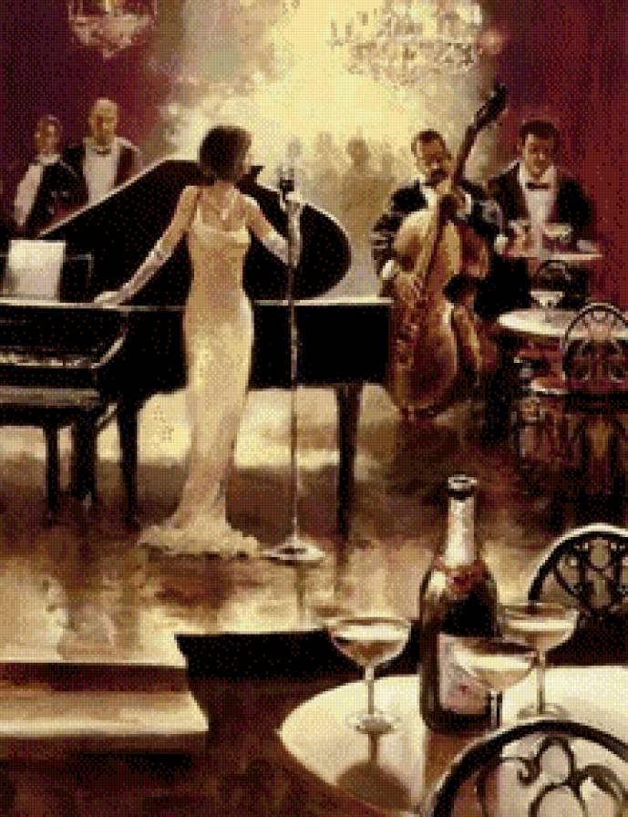 в ресторане, джаз - предпросмотр