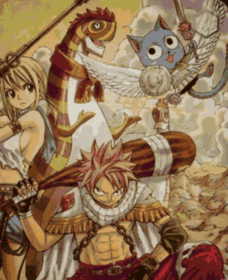 Fairy tail - аниме, fairy tail, нацу драгнил, люси хартфелия - предпросмотр