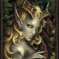 Схема вышивки «демоница»