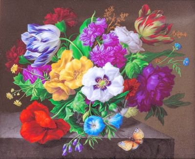 букет - натюморт, картина, цветы - оригинал