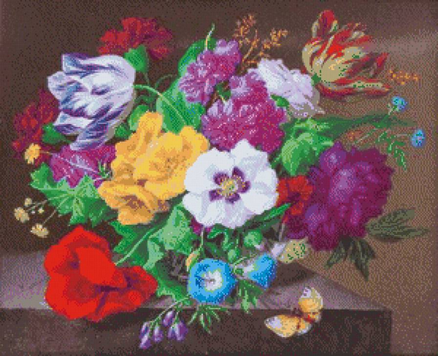 букет - картина, натюморт, цветы - предпросмотр