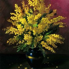 Схема вышивки «мимоза»