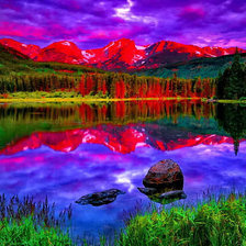 Схема вышивки «Природное зеркало»