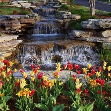 Схема вышивки «водопадик»