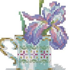 Оригинал схемы вышивки «чашка цветок» (№767021)