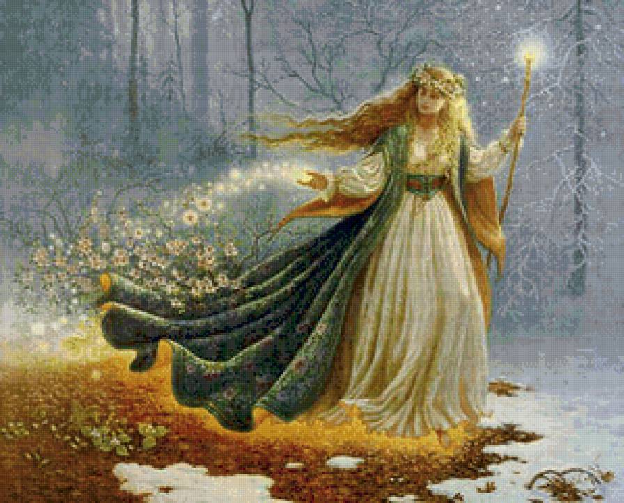 Весна - портрет, фэнтези - предпросмотр