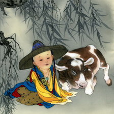 Схема вышивки «китайские дети»