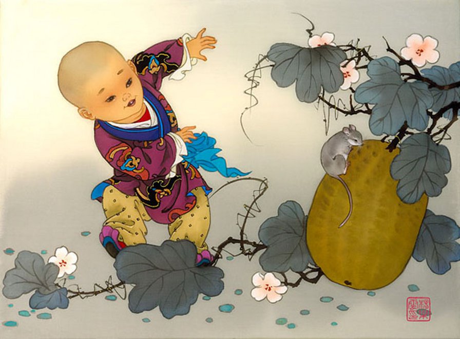 китайские дети - оригинал