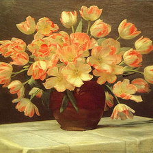 Оригинал схемы вышивки «тюльпаны» (№767747)
