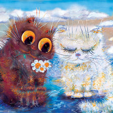 Схема вышивки «влюбленные»